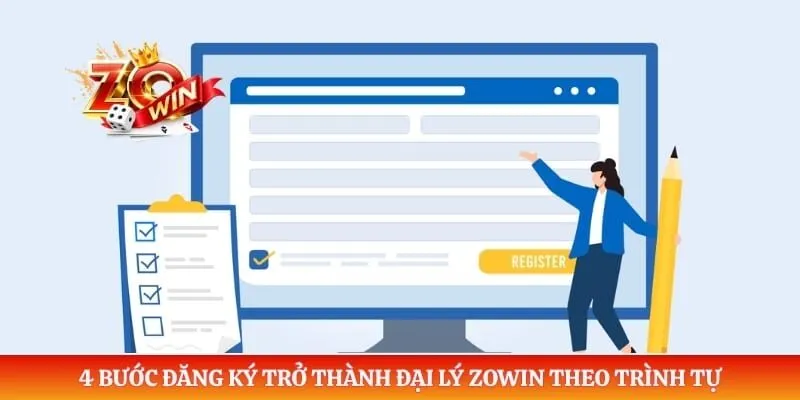 Đại Lý Zowin 4 4 bước đăng ký trở thành đại lý ZOWIN theo trình tự