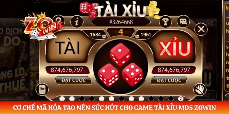 Cơ chế mã hóa tạo nên sức hút cho game tài xỉu MD5 ZOWIN
