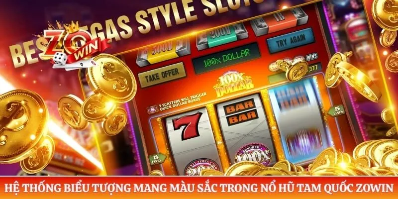 Nổ Hũ Tam Quốc ZOWIN - Khám Phá Cơ Chế Săn Hũ Cực Đỉnh 2 Hệ thống biểu tượng mang màu sắc trong nổ hũ tam quốc ZOWIN